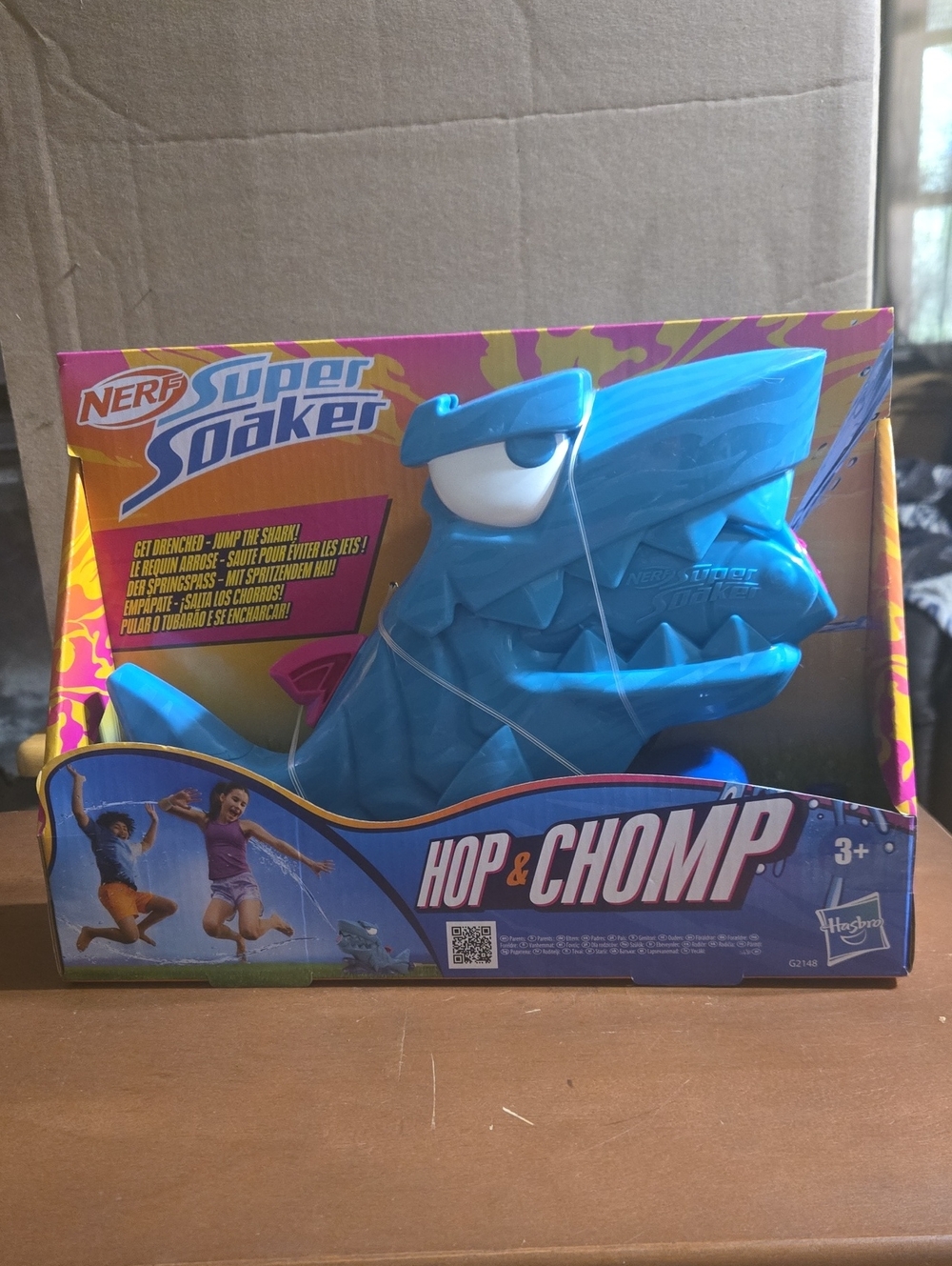 Nerf Super Soaker Hop & Chomp Blue Water Blaster